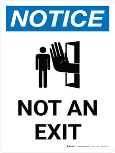 Notice: Not an Exit Portrait with Graphic