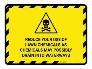Reduce Your Use Of Lawn Chemicals Landscape - Wall Sign