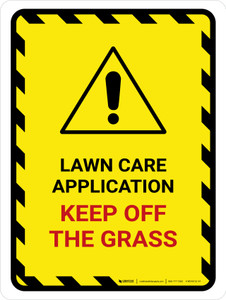 Lawn Care Application Portrait - Wall Sign
