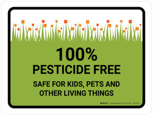 Pesticide Free Safe Landscape - Wall Sign