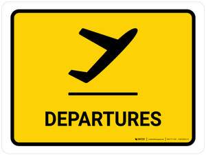 Departure Yellow Landscape - Wall Sign