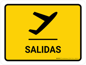 Departure Yellow Spanish Landscape - Wall Sign