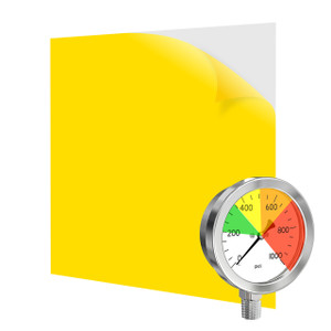 yellow transparent warning film