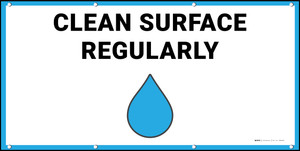 Clean Surface Regularly with Emoji - Banner