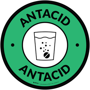 Antacid with Icon Circle - Floor Sign