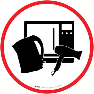 Appliances Icon Circle - Floor Sign