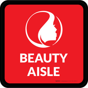 Bauty Aisle with Icon Square - Floor Sign