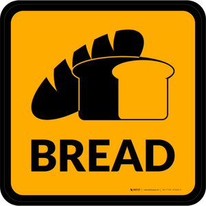 Bread with Icon Square - Floor Sign