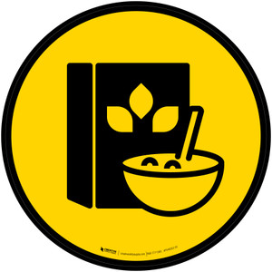 Cereal Icon Circle - Floor Sign