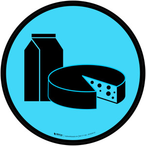 Dairy Icon Circle - Floor Sign