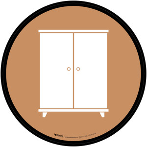 Furniture Icon Circle - Floor Sign