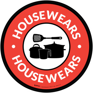 Housewears with Icon Circle - Floor Sign