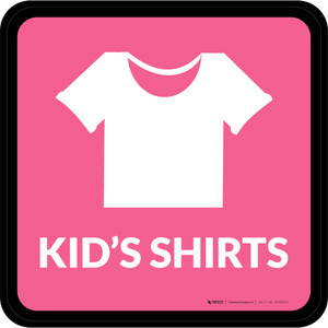 Kids Shirts with Icon Square - Floor Sign