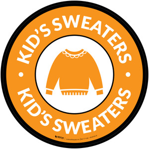 Kids Sweaters with Icon Circle - Floor Sign