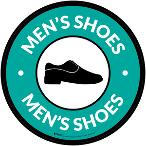 Mens Shoes with Icon Circle - Floor Sign