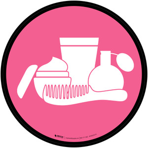Personal Care Icon Circle - Floor Sign