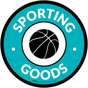 Sporting Goods with Icon Circle - Floor Sign