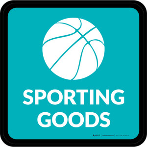 Sporting Goods with Icon Square - Floor Sign