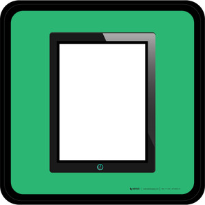 Tablets Icon Square - Floor Sign