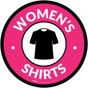 Womens Shirts with Icon Circle - Floor Sign