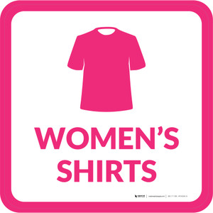 Womens Shirts with Icon Square - Floor Sign