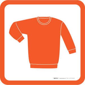 Womens Sweaters Icon Square - Floor Sign