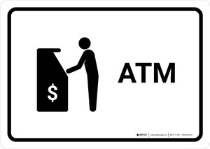 ATM White Landscape - Wall Sign