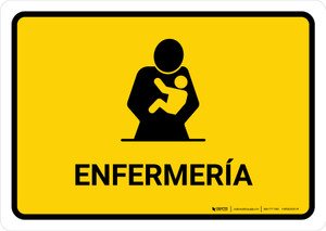 Nursing Room Yellow Spanish Landscape - Wall Sign