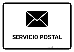 Postal Service White Spanish Landscape - Wall Sign