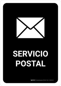 Postal Service Black Spanish Portrait - Wall Sign