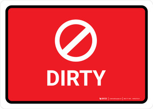 Dirty with Icon Landscape - Wall Sign