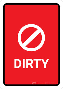 Dirty with Icon Portrait - Wall Sign