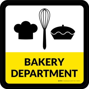 Bakery Department Square - Floor Sign