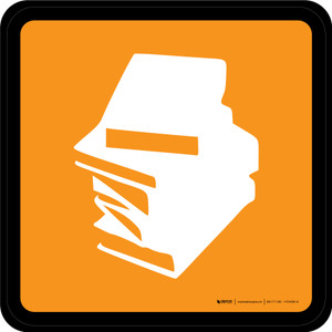 Books & Magazines Graphic Square - Floor Sign