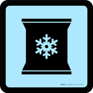 Frozen Foods Graphic Square - Floor Sign