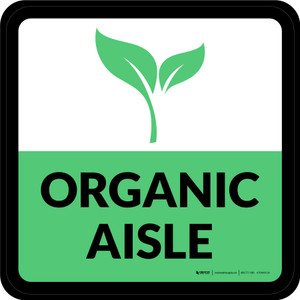 Organic Aisle Square - Floor Sign