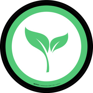 Organic Graphic Circle - Floor Sign