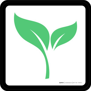 Organic Graphic Square - Floor Sign