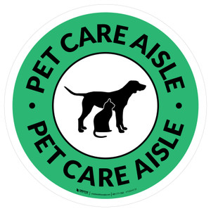 Pet Care Aisle Circle - Floor Sign