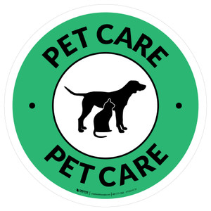 Pet Care Circle - Floor Sign