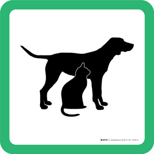 Pet Care Graphic Square - Floor Sign