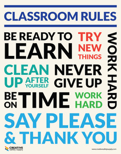 Classroom Rules - Poster