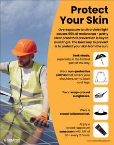 Protect Your Skin (Construction Safety) Safety - Poster