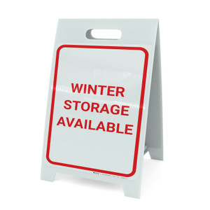Winter Storage Available Portrait - A-Frame Sign