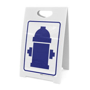 Fire Hydrant Symbol Portrait - A-Frame Sign