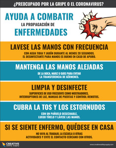 Fight The Spread of Illness (Business) - Spanish - Poster