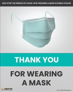 Thank You For Wearing A Mask - Poster