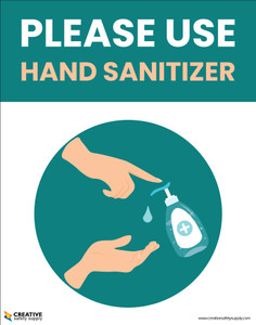 Please Use Hand Sanitizer - Poster