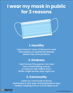 I Wear My Mask in Public for 3 Reasons - Poster