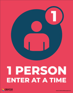One Person Enter At A Time - Poster